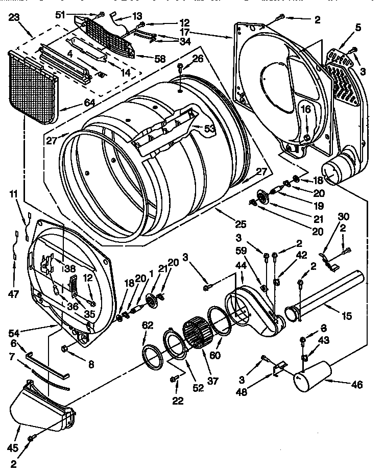 Kenmore 11078974890 bulkhead diagram