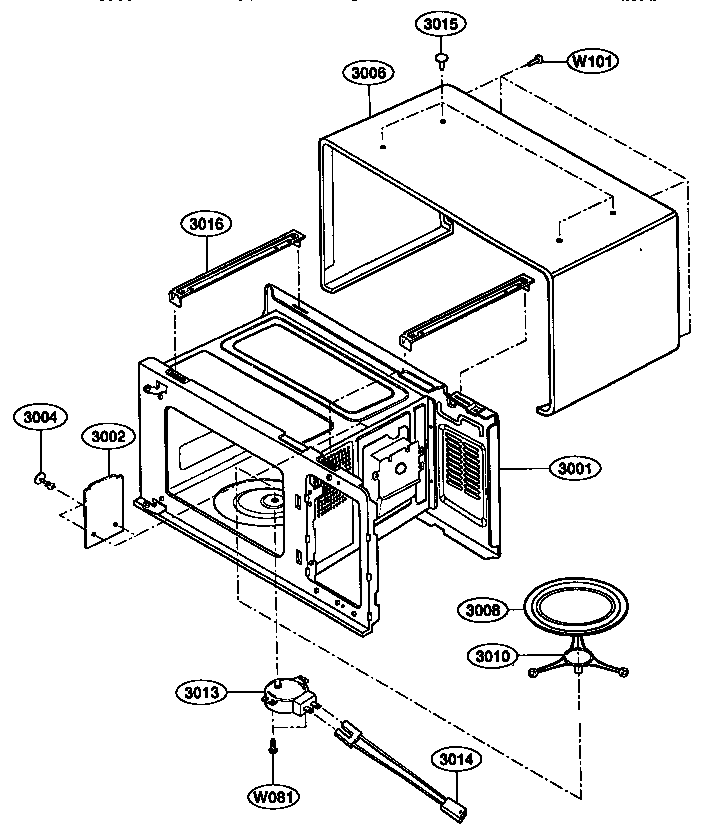Kenmore 72168100791 oven cavity parts diagram