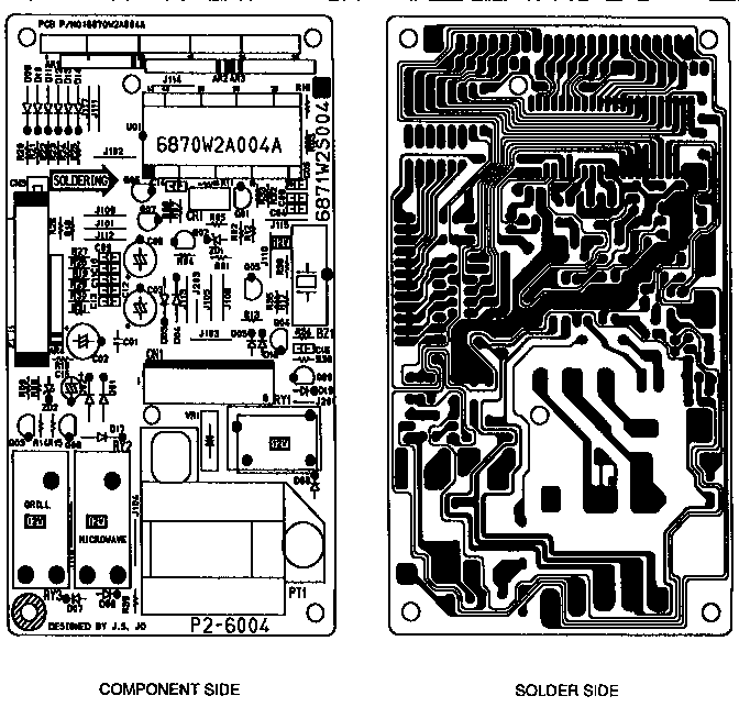 Kenmore 72168100791 power and control circuit board diagram