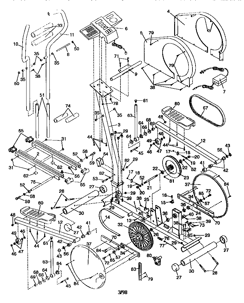 Lifestyler 831280150 replacement parts diagram