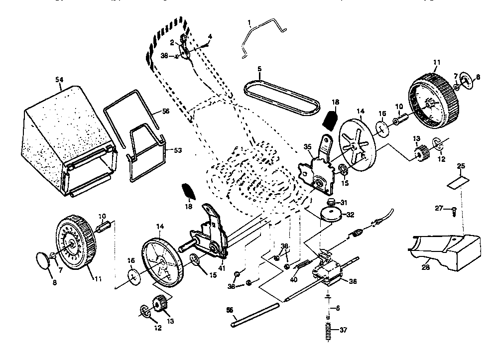 Craftsman 917377350 drive assembly diagram