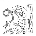 Kenmore 11628612791 hose and attachment diagram