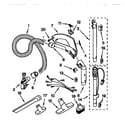 Kenmore 11628412791 hose and attachment diagram