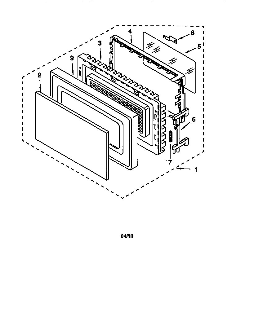 Whirlpool MT1135SGZ0 door diagram