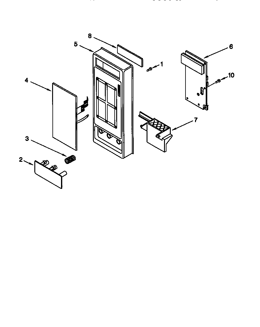 Whirlpool MT1151SGQ0 control panel diagram