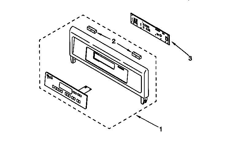 Whirlpool RBD305PDB6 control panel diagram