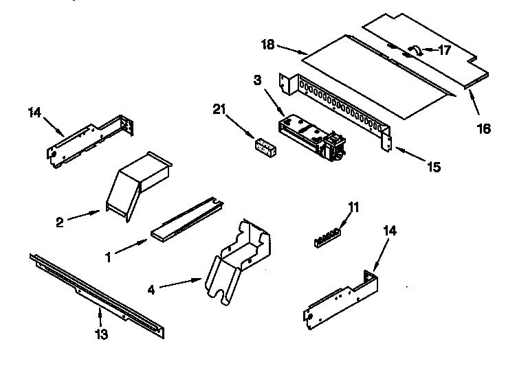 Whirlpool RBD305PDB6 top venting diagram
