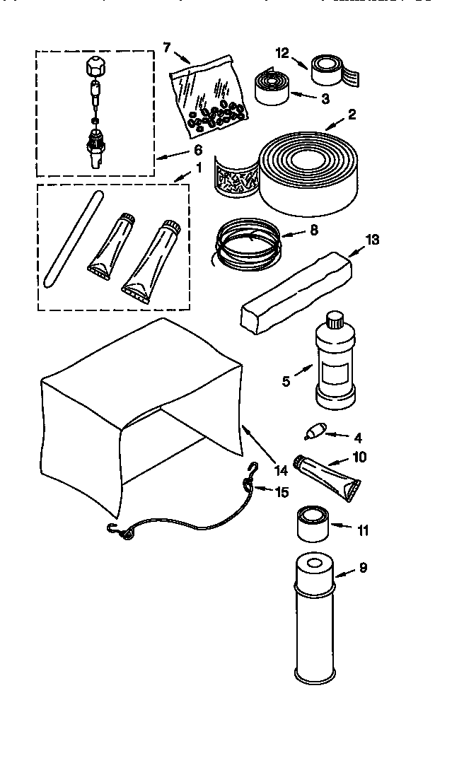 Whirlpool ACV184XG0 optional parts diagram