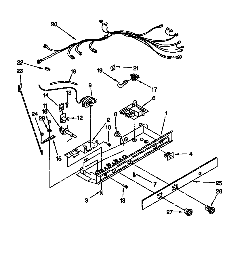 Whirlpool GD25DQXFB01 control diagram