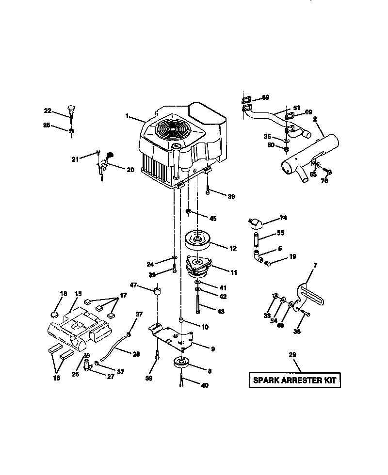 Craftsman 917273021 engine diagram