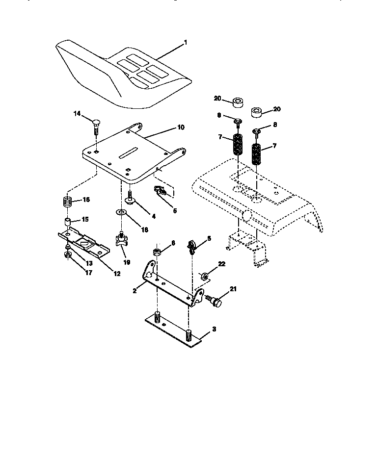 Craftsman 917273021 seat assembly diagram