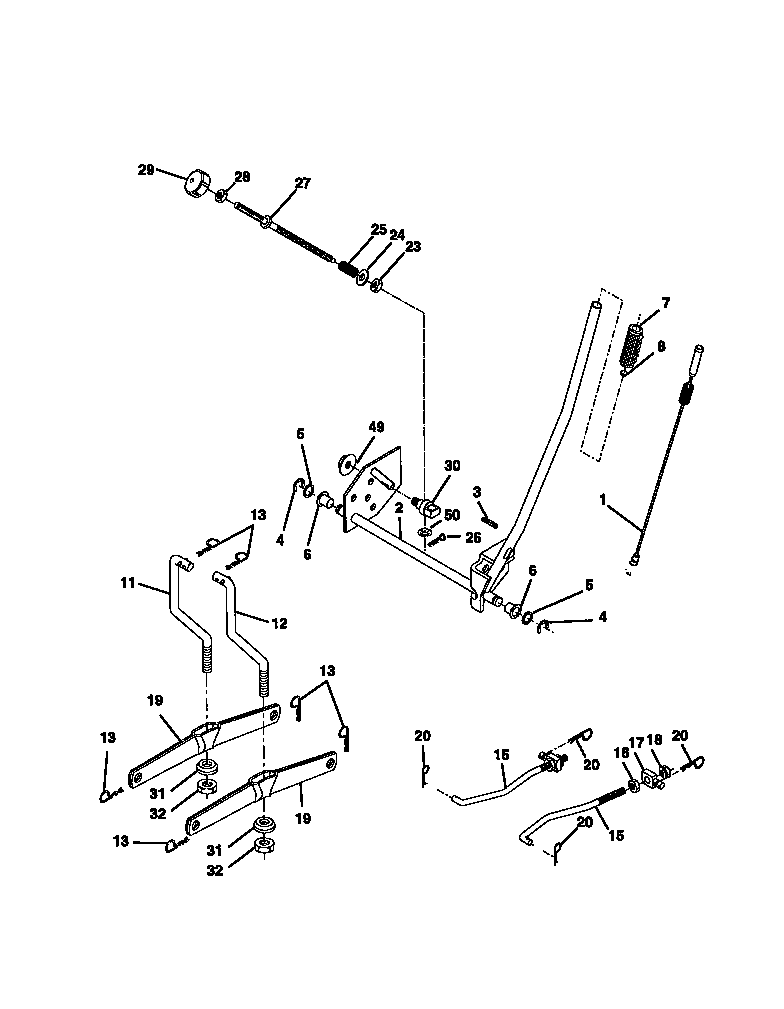Craftsman 917270710 lift assembly diagram