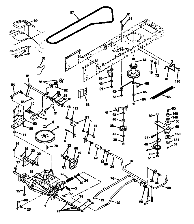 Craftsman 917271110 ground drive diagram