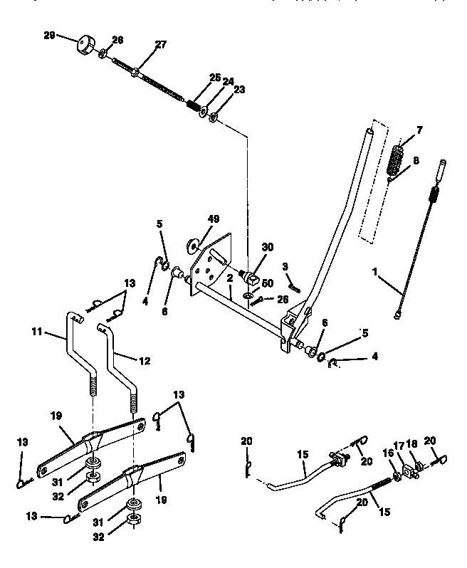 Craftsman 917271110 lift assembly diagram