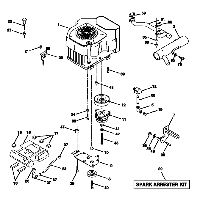 Craftsman 917273010 engine diagram