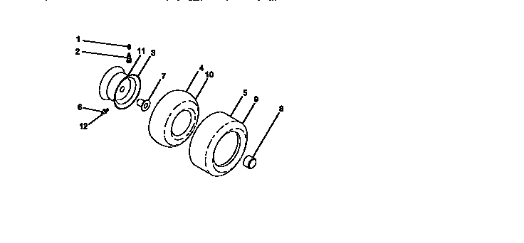 Craftsman 917273010 wheels and tires diagram