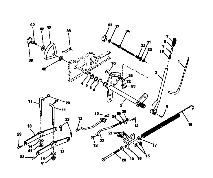 Craftsman 917273010 lift assembly diagram