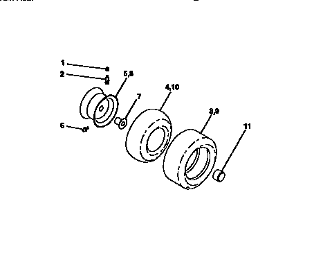 Craftsman 917270720 wheels and tires diagram