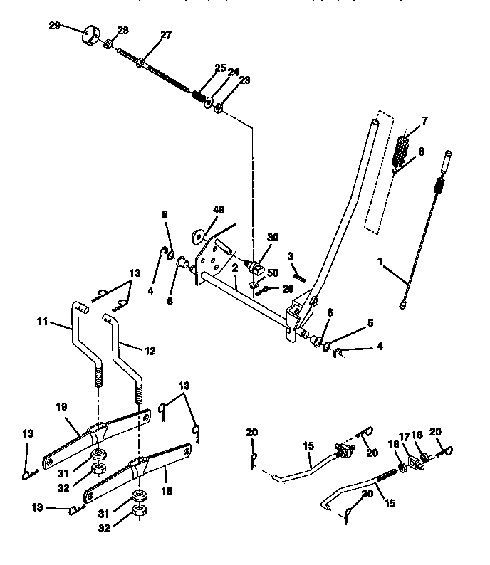 Craftsman 917270720 lift assembly diagram