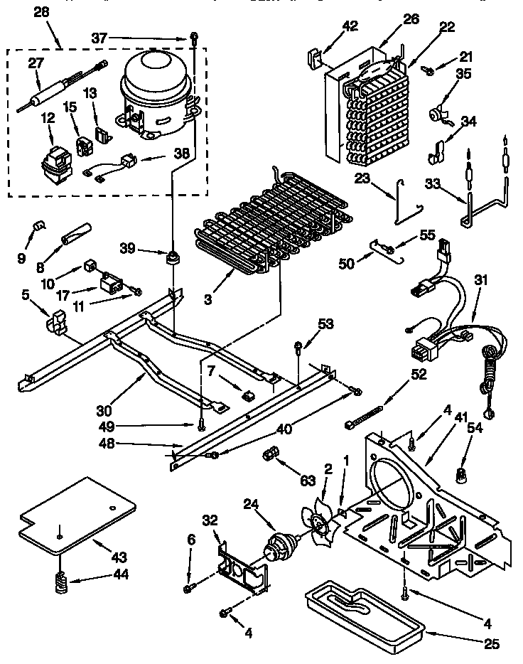 Whirlpool ED25PQXFN01 unit diagram
