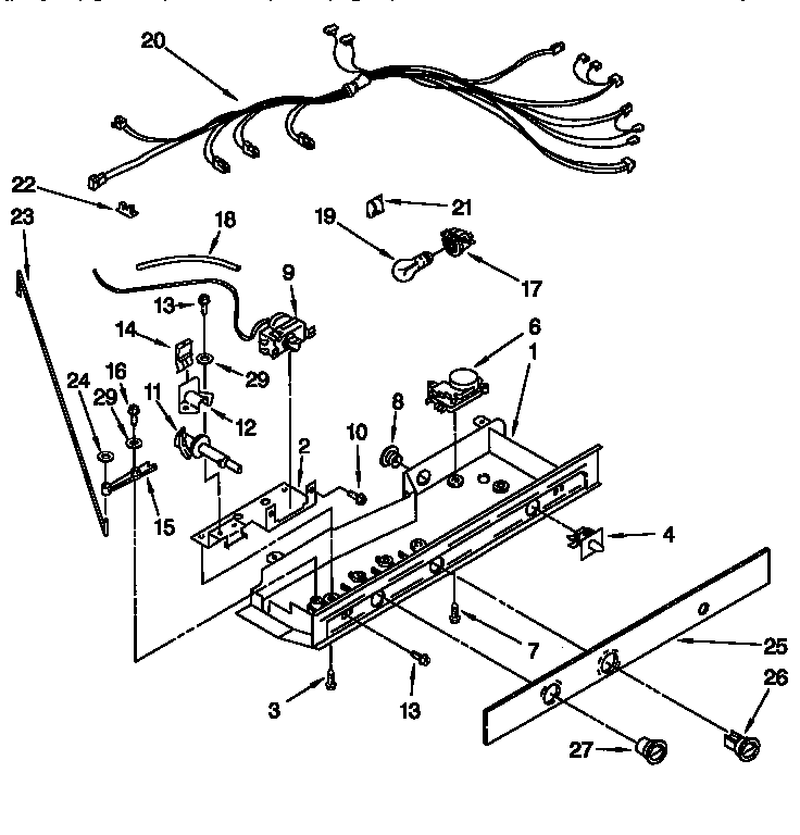 Whirlpool ED25PQXFN01 control diagram