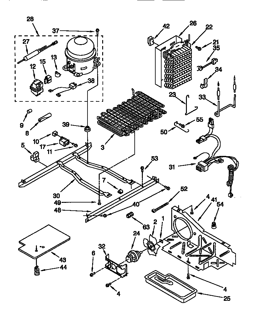 Whirlpool ED25RQXFW02 unit diagram