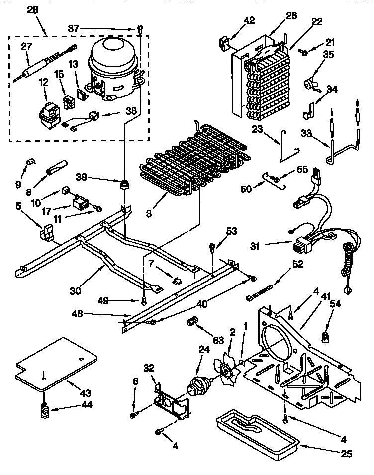 Whirlpool ED25TQXFN01 unit diagram