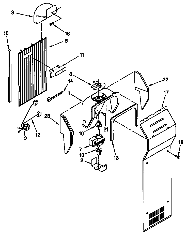 Whirlpool ED25TQXFN01 air flow diagram