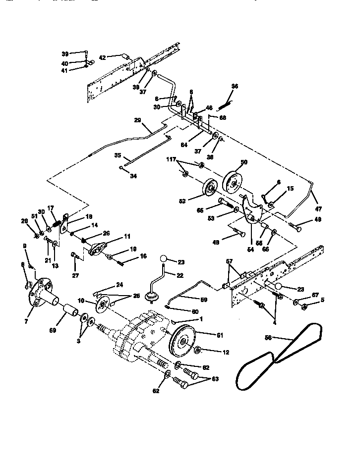 Craftsman 917273111 ground drive diagram