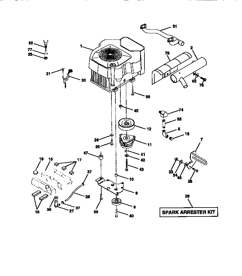 Craftsman 917273111 engine diagram