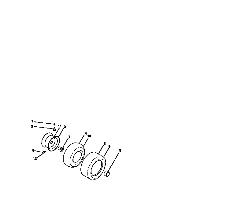Craftsman 917273111 wheels and tires diagram