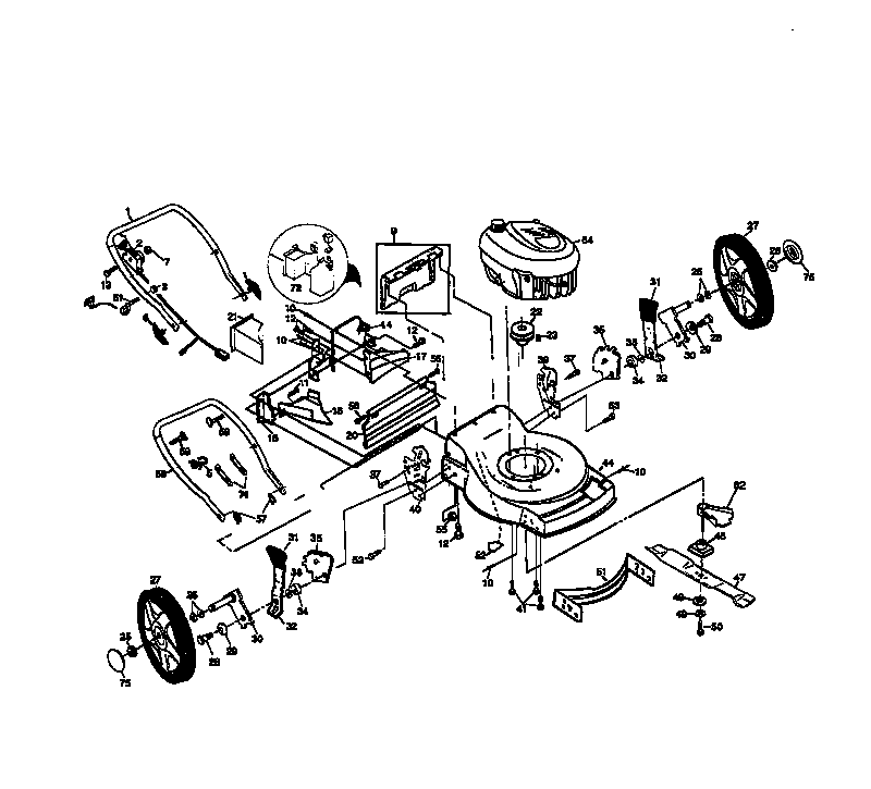 Craftsman 917377572 main frame diagram