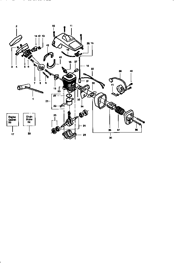 Craftsman 358352181 engine diagram