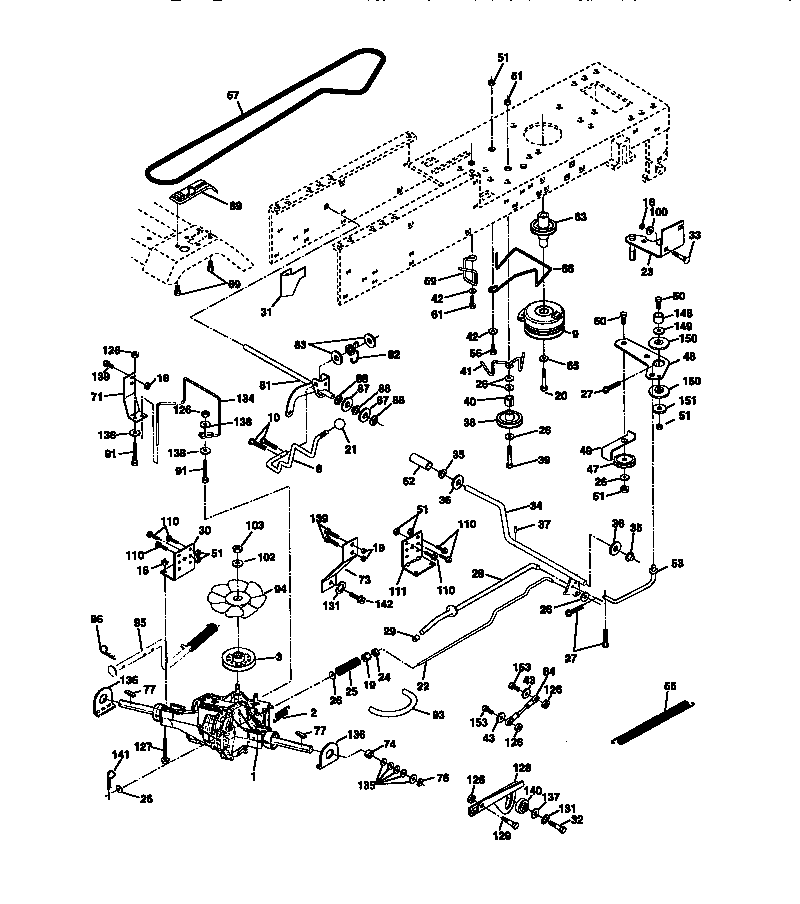 Craftsman 917273420 ground drive diagram