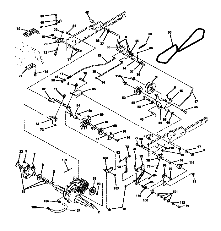 Craftsman 917273040 ground drive diagram