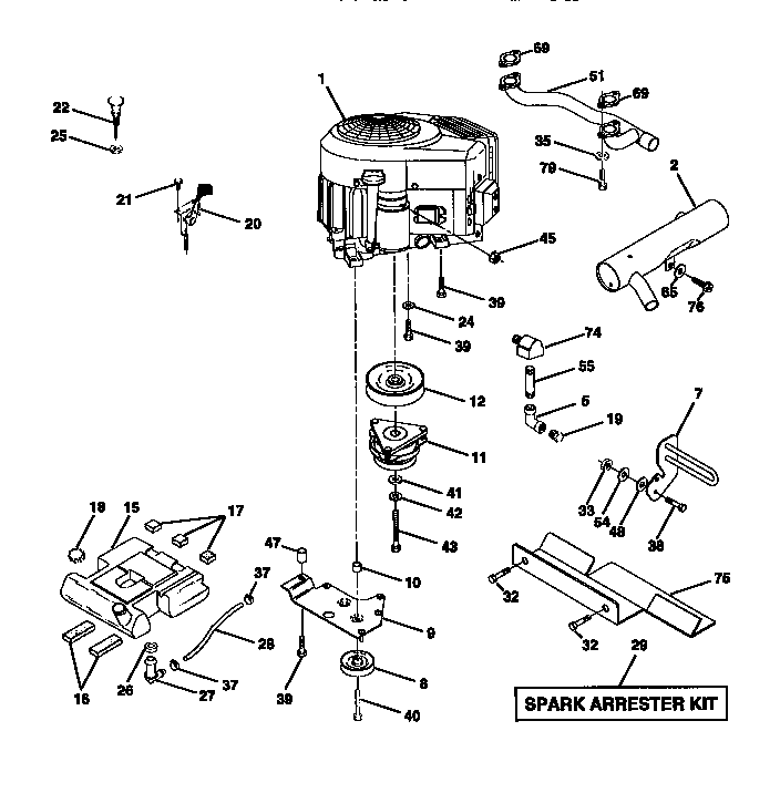 Craftsman 917273040 engine diagram