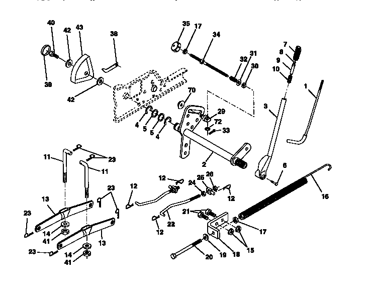 Craftsman 917273040 lift assembly diagram