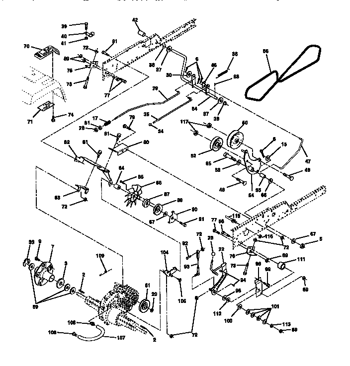 Craftsman 917273320 ground drive diagram