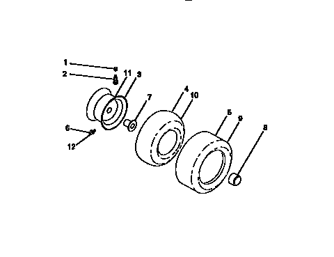 Craftsman 917273320 wheels and tires diagram