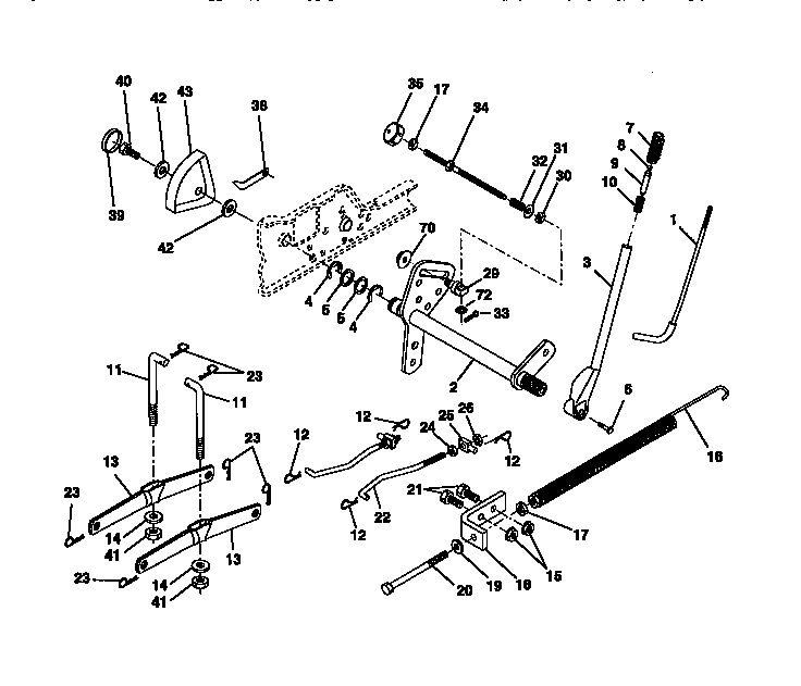 Craftsman 917273320 lift assembly diagram