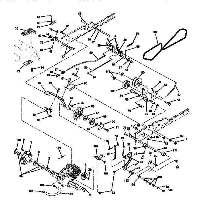 Craftsman 917273220 ground drive diagram