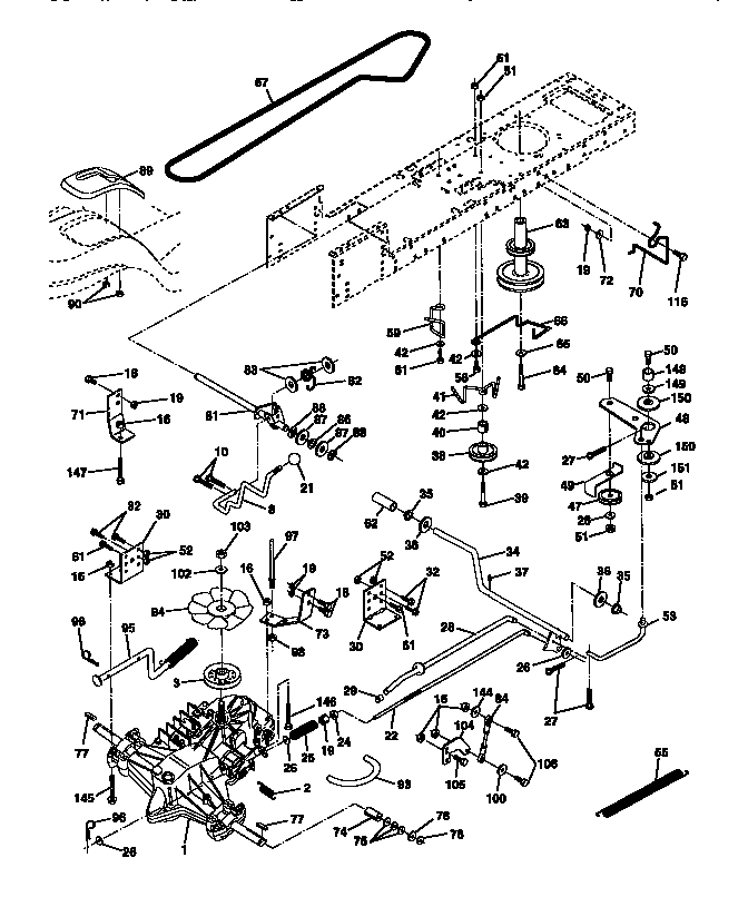 Craftsman 917270721 ground drive diagram