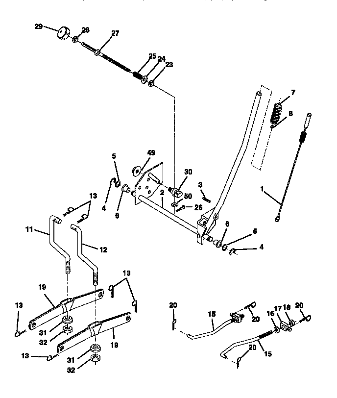 Craftsman 917270721 lift assembly diagram