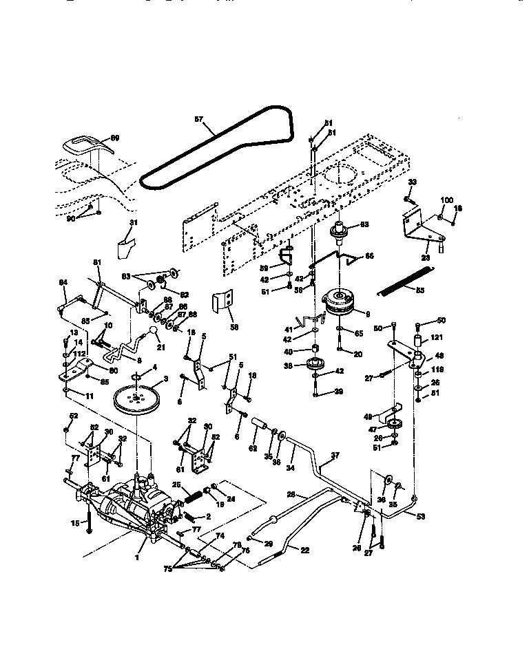 Craftsman 917272011 ground drive diagram