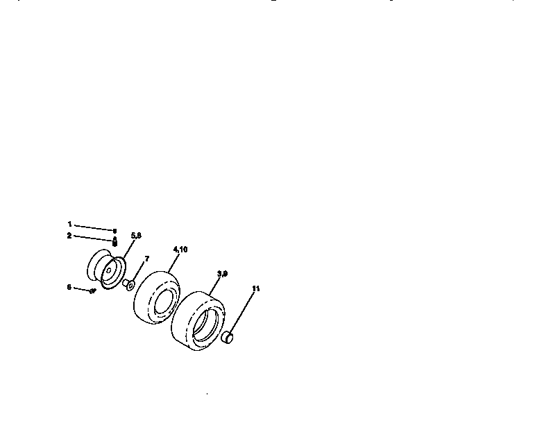 Craftsman 917272011 wheels and tires diagram