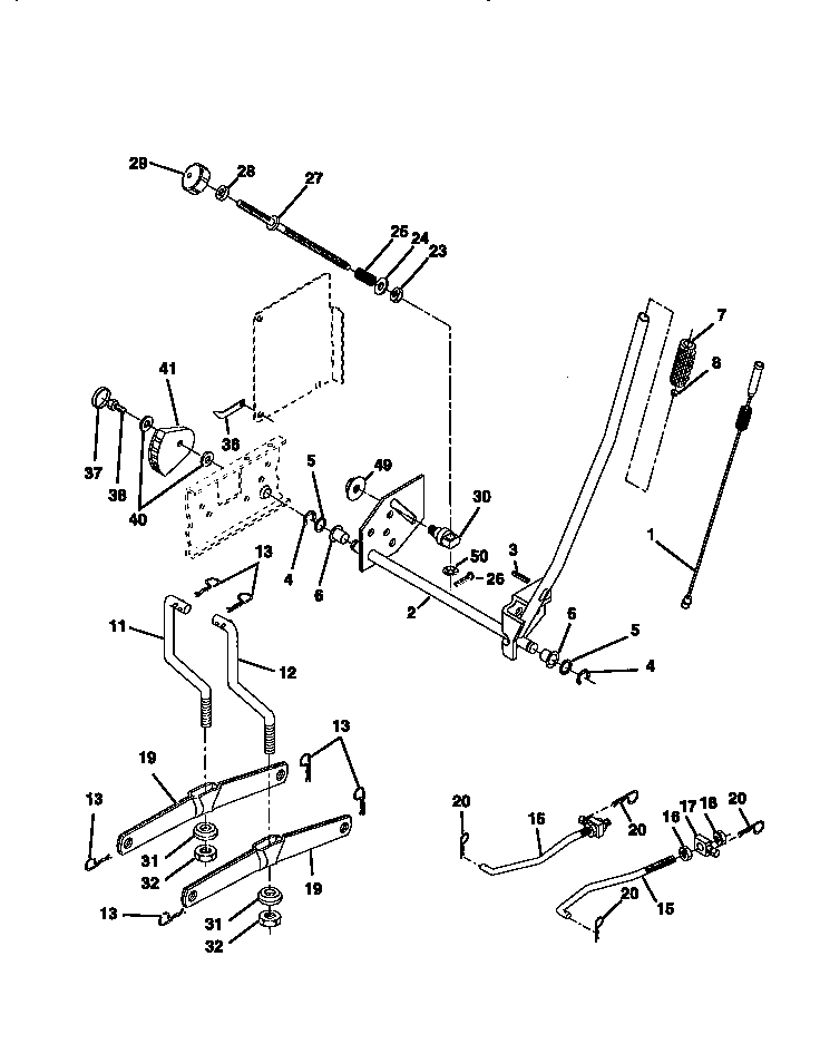 Craftsman 917272011 lift assembly diagram