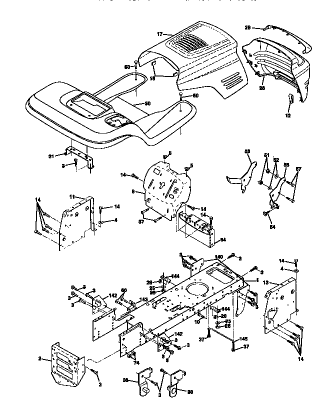 Craftsman 917270641 chassis and enclosures diagram