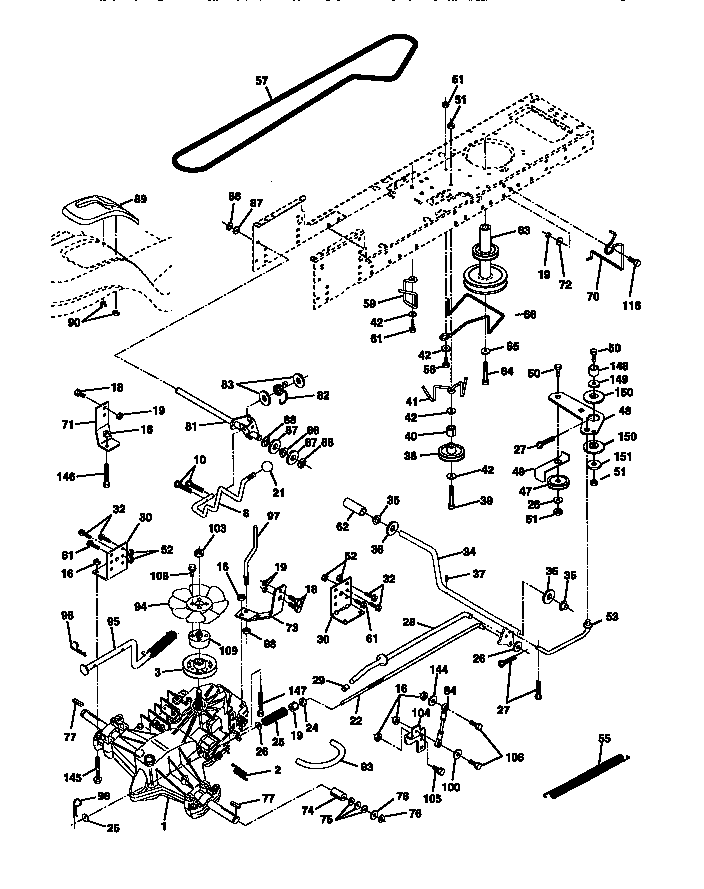 Craftsman 917270641 ground drive diagram