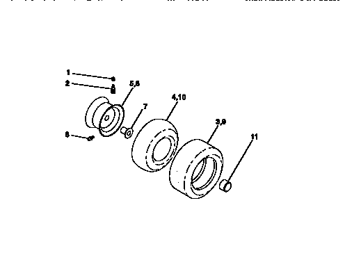 Craftsman 917270641 wheels and tires diagram