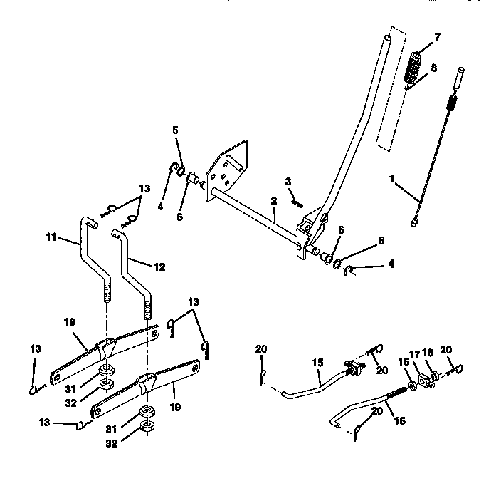 Craftsman 917270641 lift assembly diagram